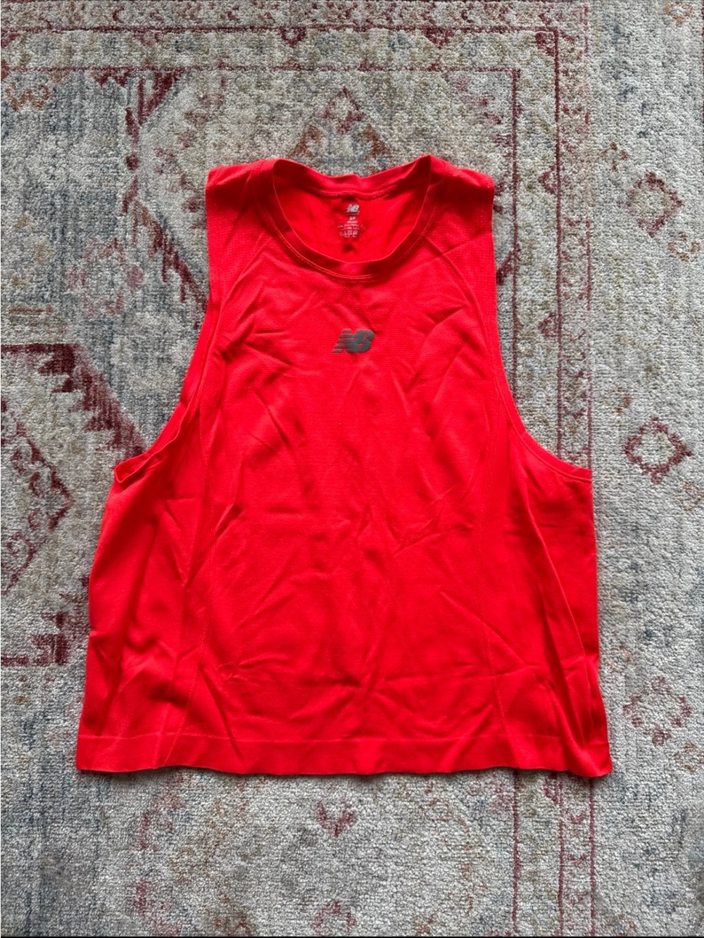 New Balance Bright Coral Running Tank Top